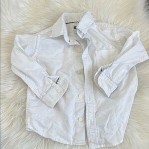 Janie and Jack Crisp White Button Down Shirt